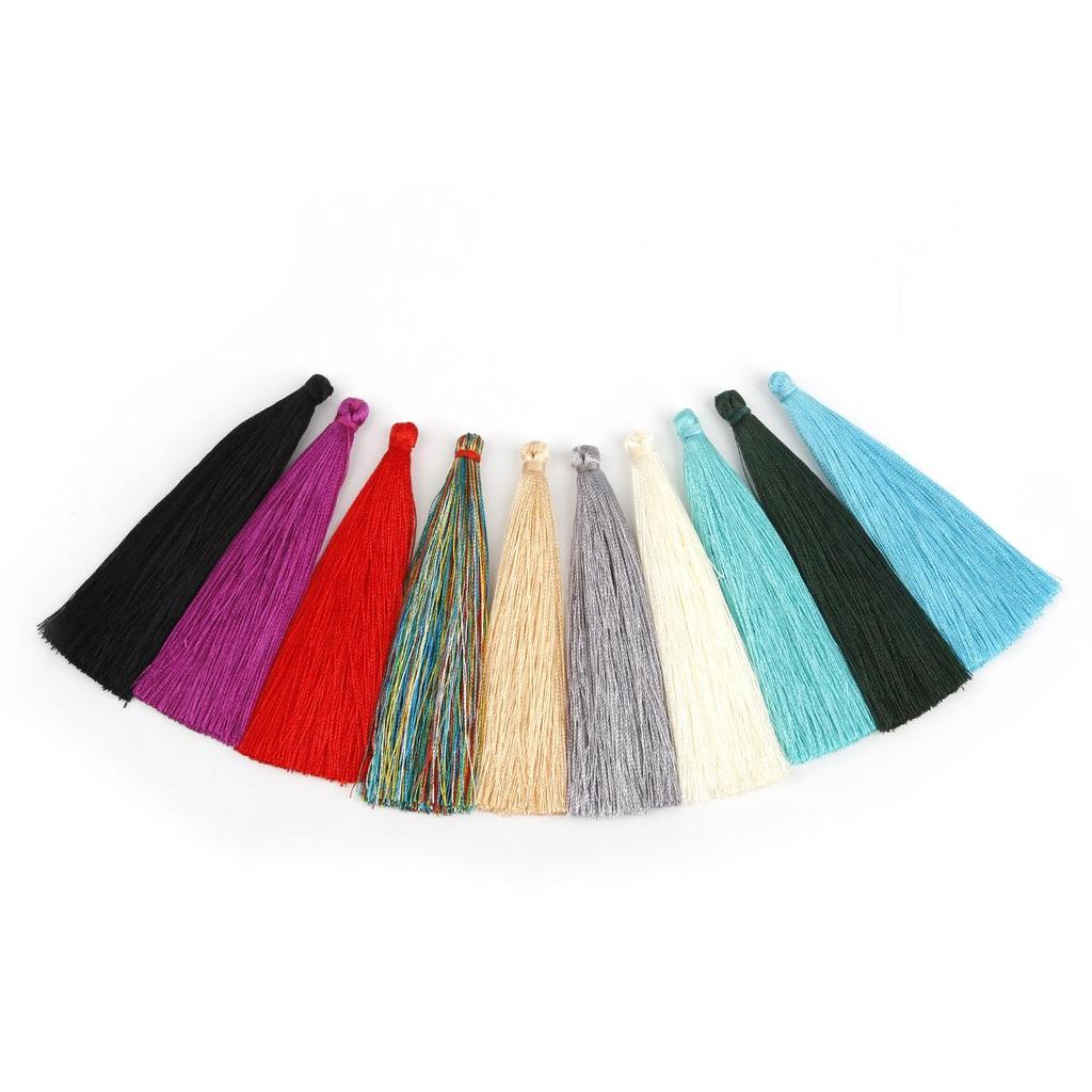 Набор разноцветных хлопковых кисточек для изготовления украшений и поделок своими руками
