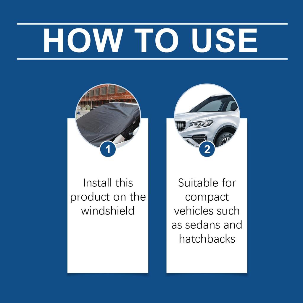Магнитный чехол на лобовое стекло от снега Чехол на лобовое стекло от снега обеспечивает надежную защиту от снега, мороза, мокрого снега, града, 1 шт.,