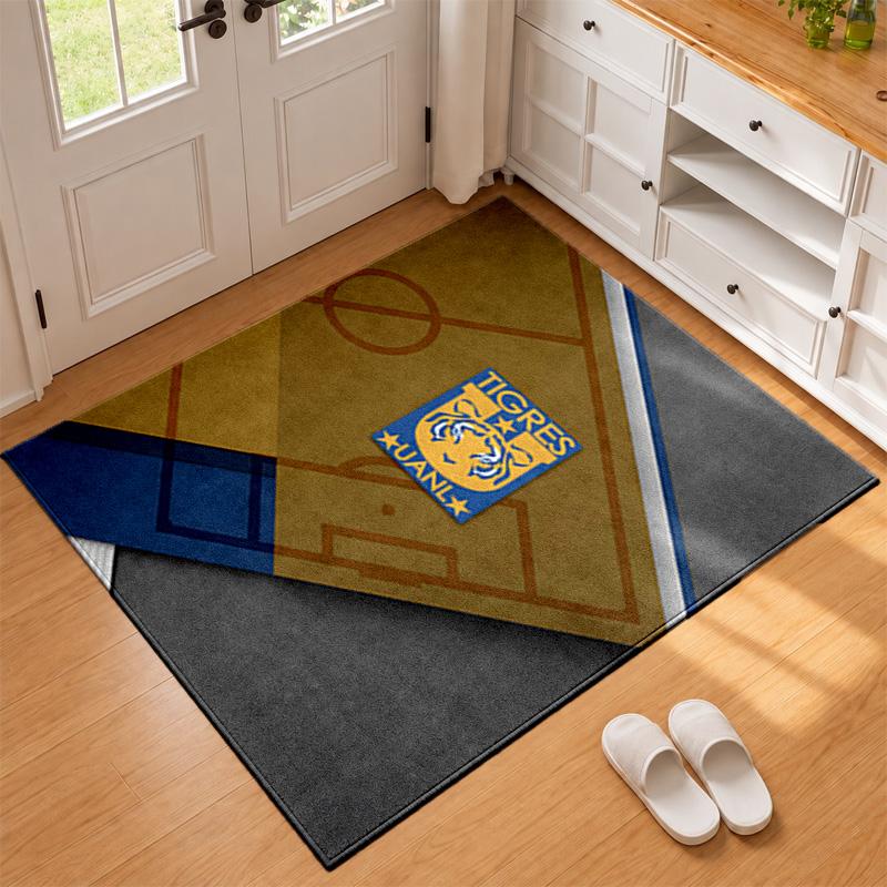 Club Tigres UANL Carpet Door Mat for Living Room or Bedroom Protective Mat Under Chair Office Decoration Christmas Gift Birthday Present