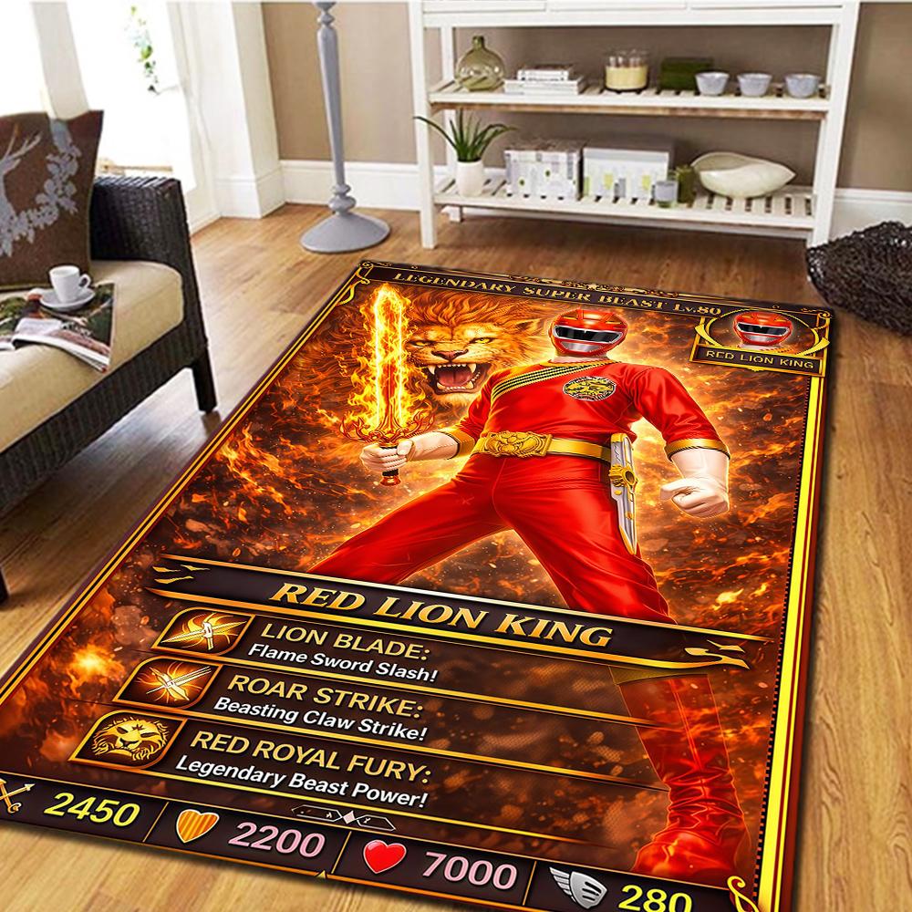 Ковер с цифровой печатью Super Sentai, Коврик для пола в гостиную, Декоративный ковер для спальни, Игровой коврик для фильмов -HYQ97