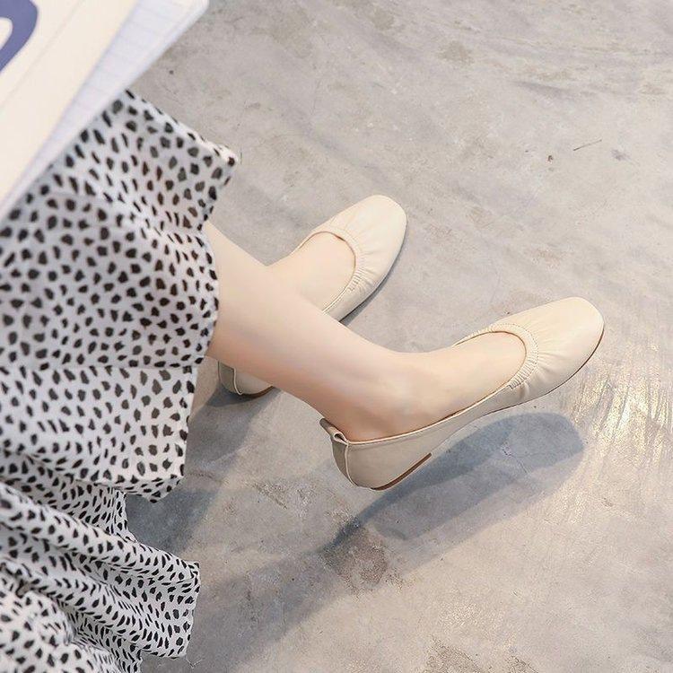 Туфли Doudou повседневные женские рабочие туфли на мягкой подошве супермягкие на плоской подошве одинарные туфли туфли для бабушек офисные работники беременные женщины на мягкой подошве маленькие