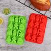 Christmas Theme Silicone Candy Mold Chocolate Cookie Baking Tools Trays Xmas Trees Gingerbread Man Gift Mold Cake Decoration