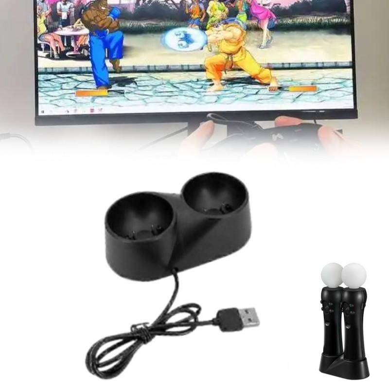 Зарядная док-станция для PS4VR с быстрой зарядкой для контроллеров PS4 Move VR, подходит для игровых энтузиастов