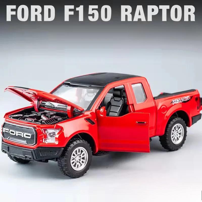 Новый 1:32 Ford Raptor F150 Пикап внедорожник литой металлический сплав модель автомобиля звук свет инерционный механизм коллекция детские игрушки подарки A188