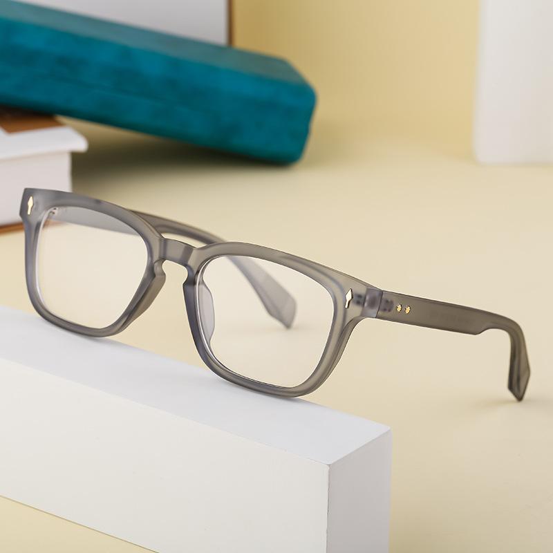 Square Blue Light Blocking Computer Glasses Men Reading Prescription Transparent Glasses Male Far Sight Glasses Sunglasses