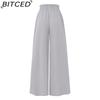 BITCED Women's Fashion Casual Solid Color Print Pants & Capris