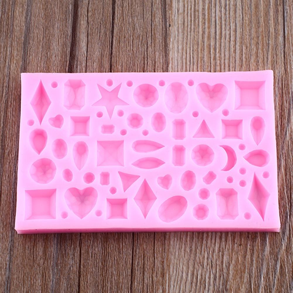 3D Jewel Diamond силиконовая форма для помадки украшение торта коврик для выпечки DIY