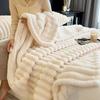 New Double Sided Warm Blanket Warm Breathable Throw Blanket Solid Color Skin-Friendly Conditioning Quilt