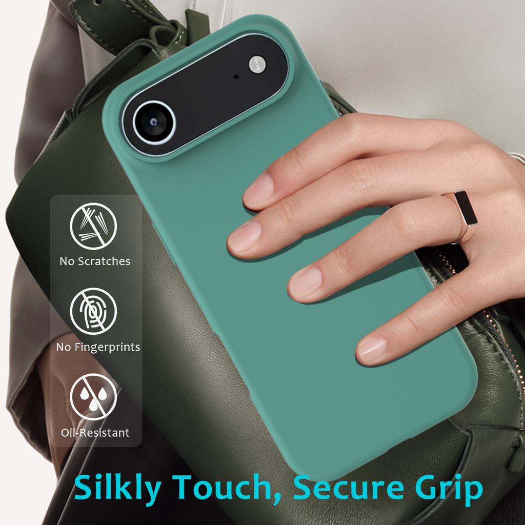 Простой чехол для телефона из жидкого силикона для IPhone 17 Air 16 15 14 13 12 Pro Max 17Pro Противоударная задняя крышка Чехол Capa