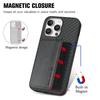 Кожаный чехол-кошелек с отделением для карт для iPhone 16 Pro Max 15 Plus 14 13 Mini 12 11 16e 17 Pro Max Xs Xr X SE 6 7 8 Магнитный RFID-кошелек