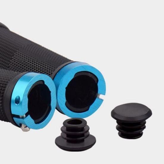 1 пара чехлов на ручки велосипеда с заглушками, инструмент-отвертка, нескользящая резина, алюминиевый сплав, для MTB, шоссейного, горного велосипеда