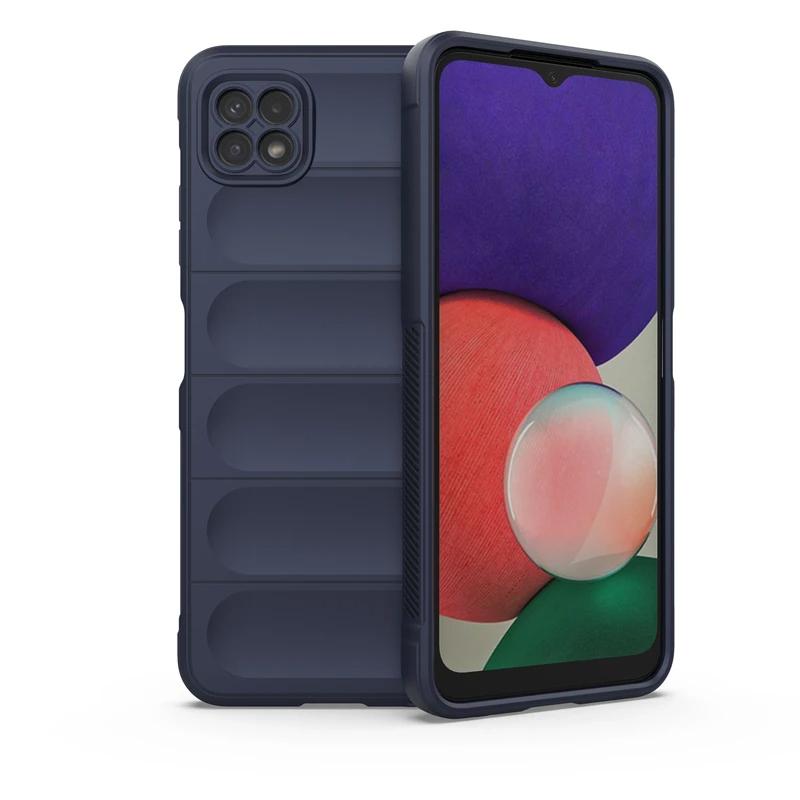 Для Samsung Galaxy A22 5G задняя крышка телефона чехол жидкий силикон противоударный защитный чехол Funda Coque