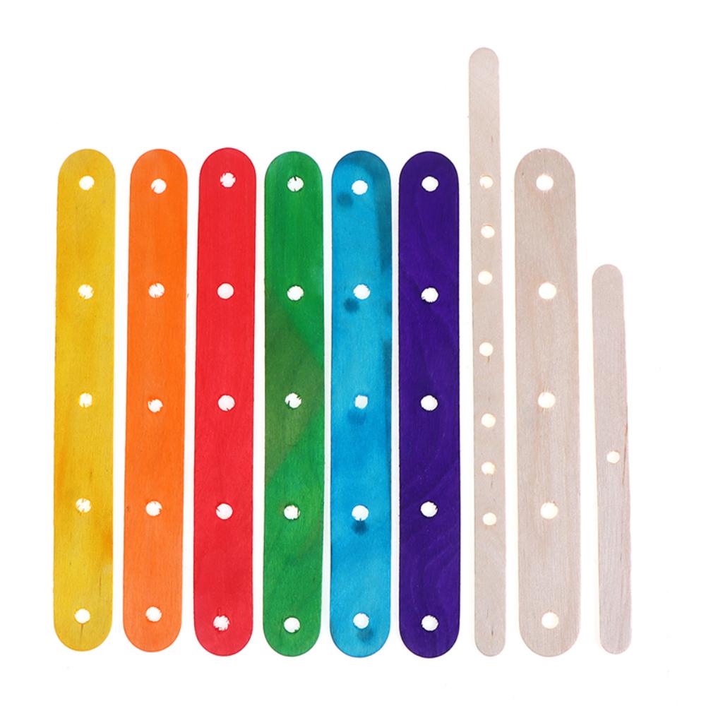 DIY Scented Candle Making Tool Set 50pcs Multiple Styles Wooden Wick Holder with Wick Centering for Candle Fragrance Accessories