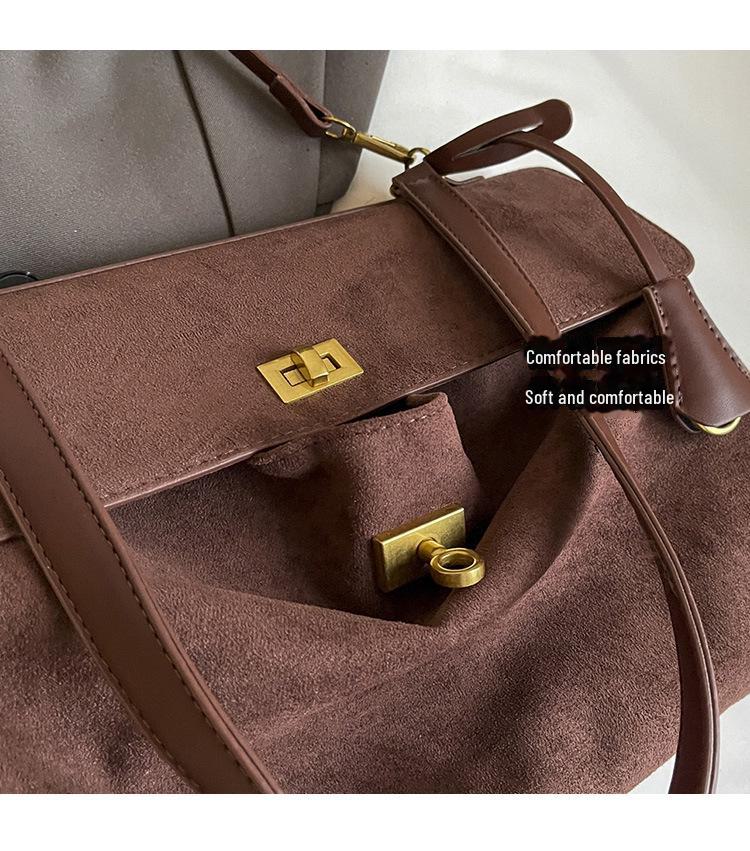 Retro-Style Frosted Texture Women's Commuting Bag 2025 - Large Capacity Shoulder Bag