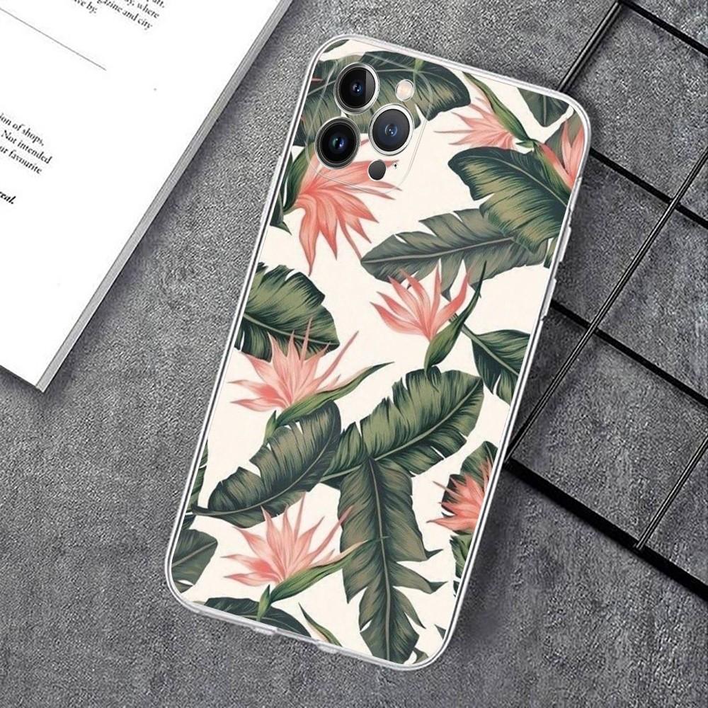 Чехол для телефона с листьями Монстеры, зеленый, для IPhone 14 11 12 13 Mini Pro XS Max, чехол 6 7 8 Plus X XR SE 2020 Funda Shell