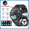 Водонепроницаемые Bluetooth-умные часы HW50: Экран 1,52", деловой стиль, ремешок из нержавеющей стали, светодиодная подсветка