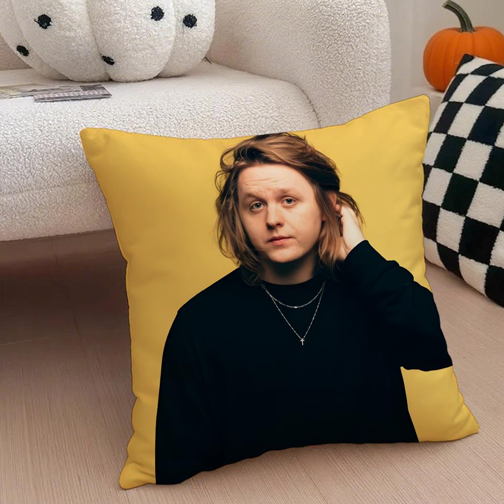 Intense POP Singer LLewis Capaldi Cushion Cover Throw Pillow Cover Hidden Button Durable Polyester Chair Cushion
