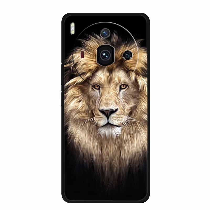 Для iPhone 14 Роскошный Чехол для Телефона Apple iphone14 pro pro max Plus Черный Мягкий Чехол из ТПУ Силиконовая Защита Животные Львы Тигр Бампер
