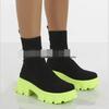 Women Boots Slip On Western Ankle Boots Platform Knitted Ladies Autumn Socks Boots for Women Fashion Female Bootiesc48