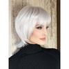 Синтетический парик блондинки с челкой, короткие белые парики для женщин, натуральные волосы, женский косплей, парики для мамы, повседневные вечерние, термостойкие волосы