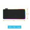 LED Luminous Colorful Lights RGB Gaming Mouse Pad Keyboard Mat For Computers