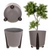 KADAX Горшок Кашпо Для Цветов Подставка Ножки + Вкладыш Подставка для цветов 18см серый
