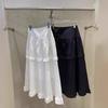 2025 весна и лето новый продукт милая и нежная универсальная юбка с грибковым краем сращивание слоев