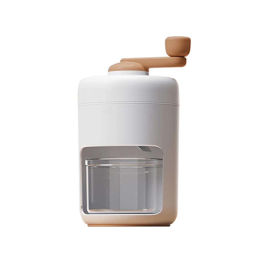 Manual Ice Shaver Machine for Home DIY Slushy Snow Cone Maker Portable Hand Crank Stainless Steel Blade Kitchen