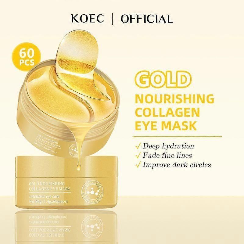 A1 Crystal Eye Mask 24 Gold Hydrogel Collagen Lightens Eye Lines and Dark Circles