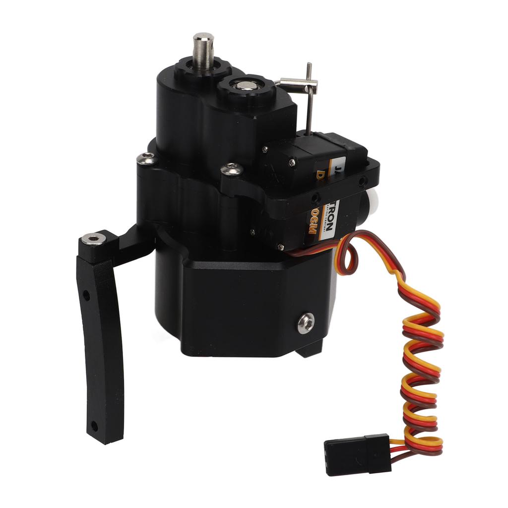 RC Gear Box Transfer Case Aluminum Alloy Anodize Accurate RC Gear Box Kit with Shaft for SCX10 1 10 313mm Wheelbase