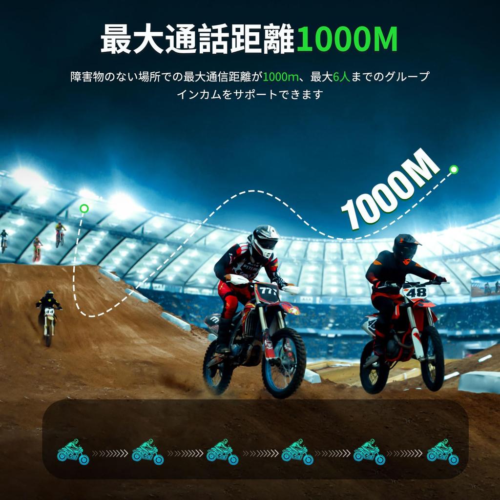 OBEST Motorcycle Innovative Mesh Communication Simultaneous Strong Stable 1000m Communication Bluetooth Helmet Music FM Bluetooth HIFI Sound IP67