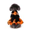 Pet Dog Dress Halloween Costume Spider Theme Christmas Outfit Female Dogs XS To XL