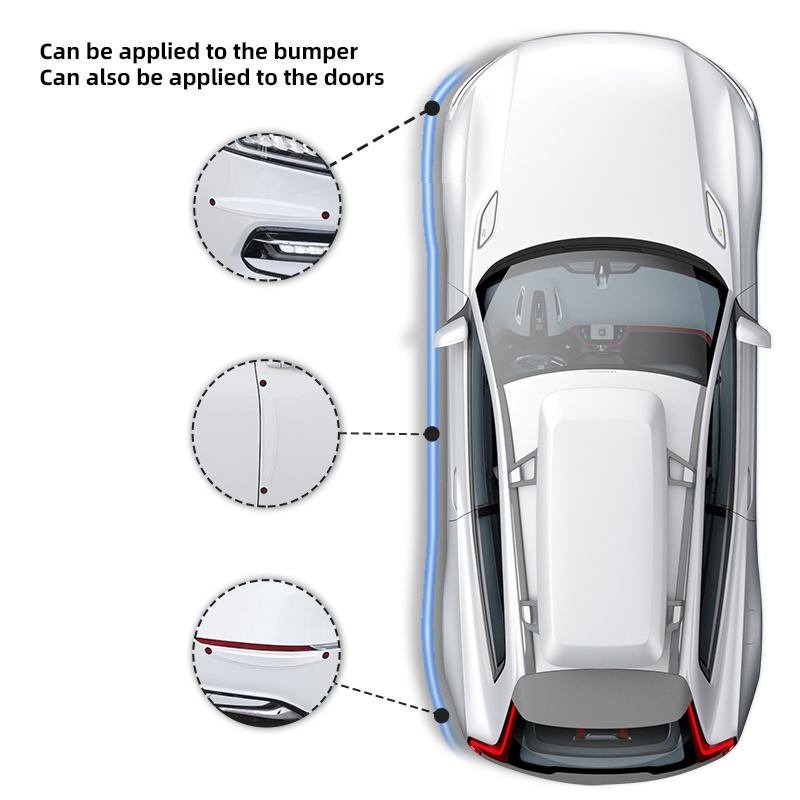 2Pcs Door/Bumper Protective Trim Scratch Protection Car Accessories For Volvo V90 EX30 EX90 C40 S40 S80L XC-Classic C70 CX70 T6