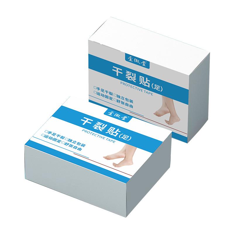 Хлопковый пластырь для пяток и стоп Yiwei: Высоковязкая, дышащая, устойчивая к трещинам лента для чувствительной кожи.