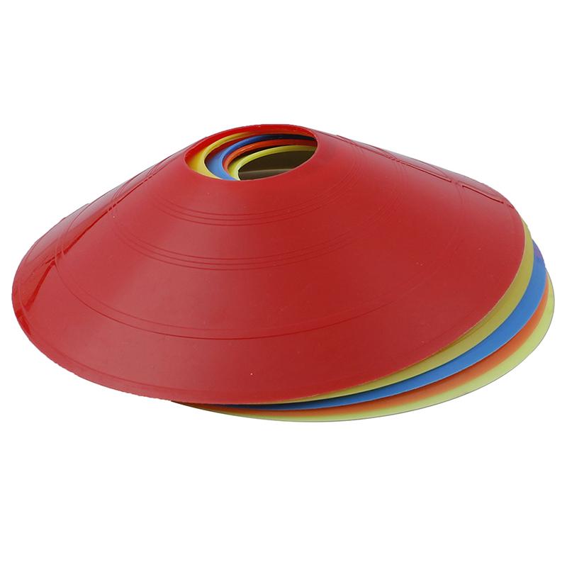 10Pcs/Set Soccer Discs Bucket Marker Training Sign Flat Cones Marker Discs