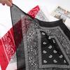 Unisex Cotton Bandana Kerchief Hip Hop Black Hair Band Neck Scarf Sports Headwear Wrist Wraps Head Square Scarves Handkerchief