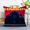 Подушка с изображением музыкальной звезды The Weeknd Чехол для подушки Автомобильная декоративная подушка для дивана Автомобиль Рождественский подарок 40x40см 45x45см