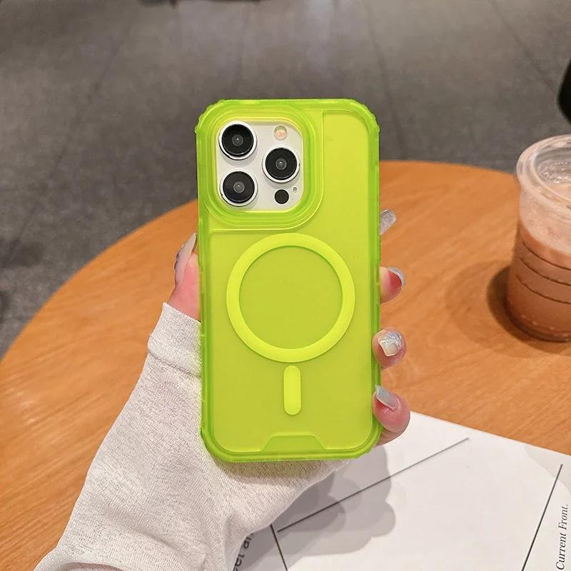 Прочный защитный чехол 3-в-1 с магнитами для iPhone 17 16 15 14 Plus 13 12 Pro Max, для Magsafe, ударопрочный