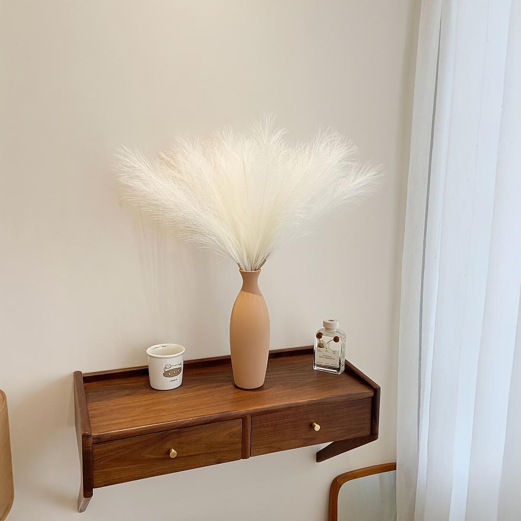 10 шт. Искусственные букеты из пампасной травы - 21,65 дюйма в высоту, тканевый декор из перьев, бохо-скандинавский домашний декор для свадеб, вечеринок, гостиной, спальни