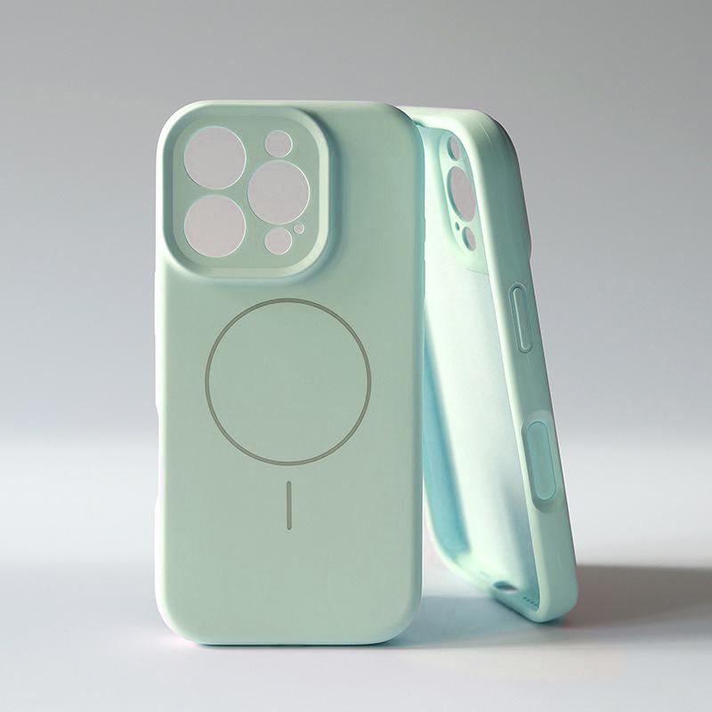 Liquid Silicone Magnetic Phone Case For For Iphone 17 16 1 14 13 Pro Max For  Shockproof Cover For For Iphone 16 1 17 Pro Case
