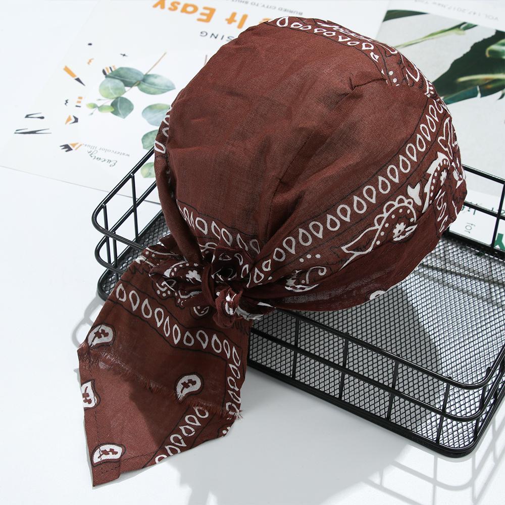 Outdoor Sport Quick Dry Cotton MuslimTurban Headscarf Bandana Hair Loss Cap Pirate Hat