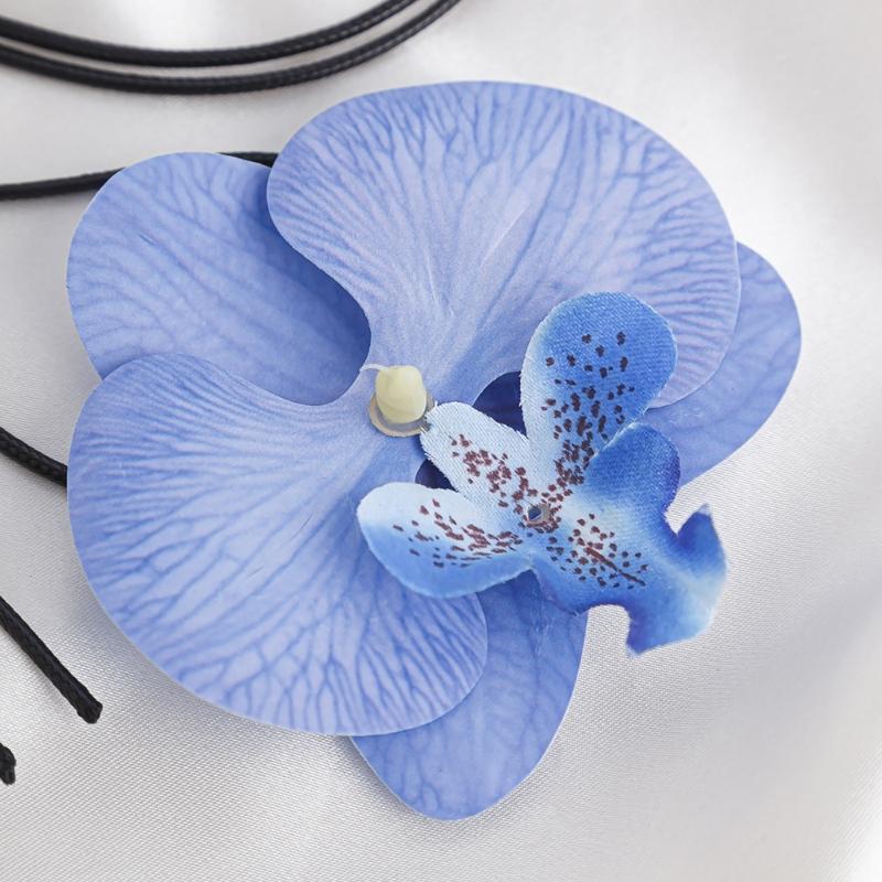 Elegant Floral Charm Jewelry 3D Flower Pendant Necklace/Earrings/Brooch for Girl Women Wedding Party Embellishment