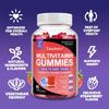 Multivitamin Gummies for Adults & Teens, 16 Essential Vitamins & Minerals, Vegan Gluten‑Free GMO‑Free, 60 Gummies