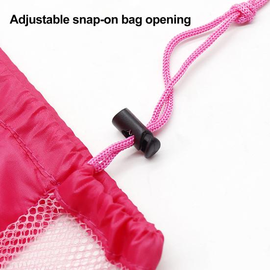 Складная сумка для хранения большой вместимости, пляжная сумка, прозрачный сетчатый дизайн, легкий рюкзак для плавания, органайзер для пляжных игрушек