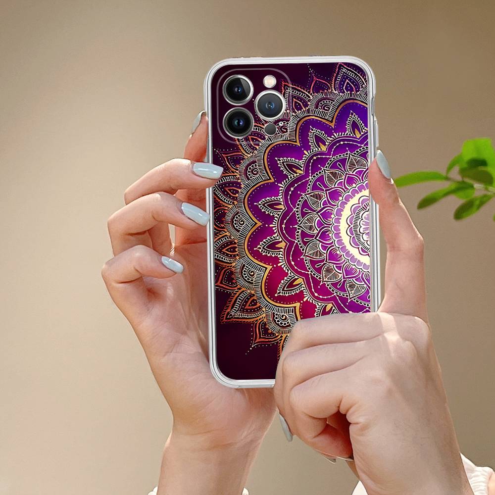 Indian Pattern Mandala Phone Case For IPhone 17 16 14 11 12 13 15 Pro Max 14 Plus 17 Air Cover