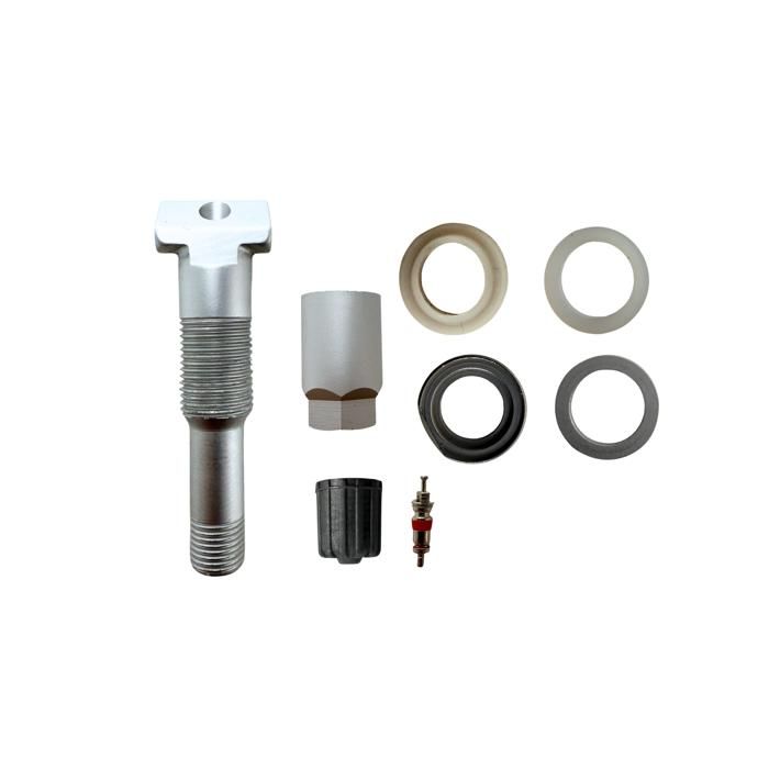 Kit réparation capteurs TPMS - 52936D4100 - Valve aluminium argent - 4 pièces - Jantes acier/alliage