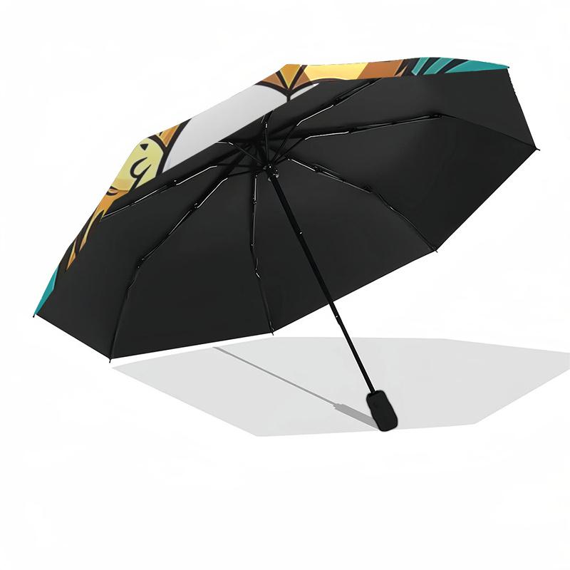 Garfield Automatic Opening/Closing Umbrella with 3-Fold Design and 8-Bone Frame - Perfect Outdoor Gift for Fans, Travelers, and Daily Use010