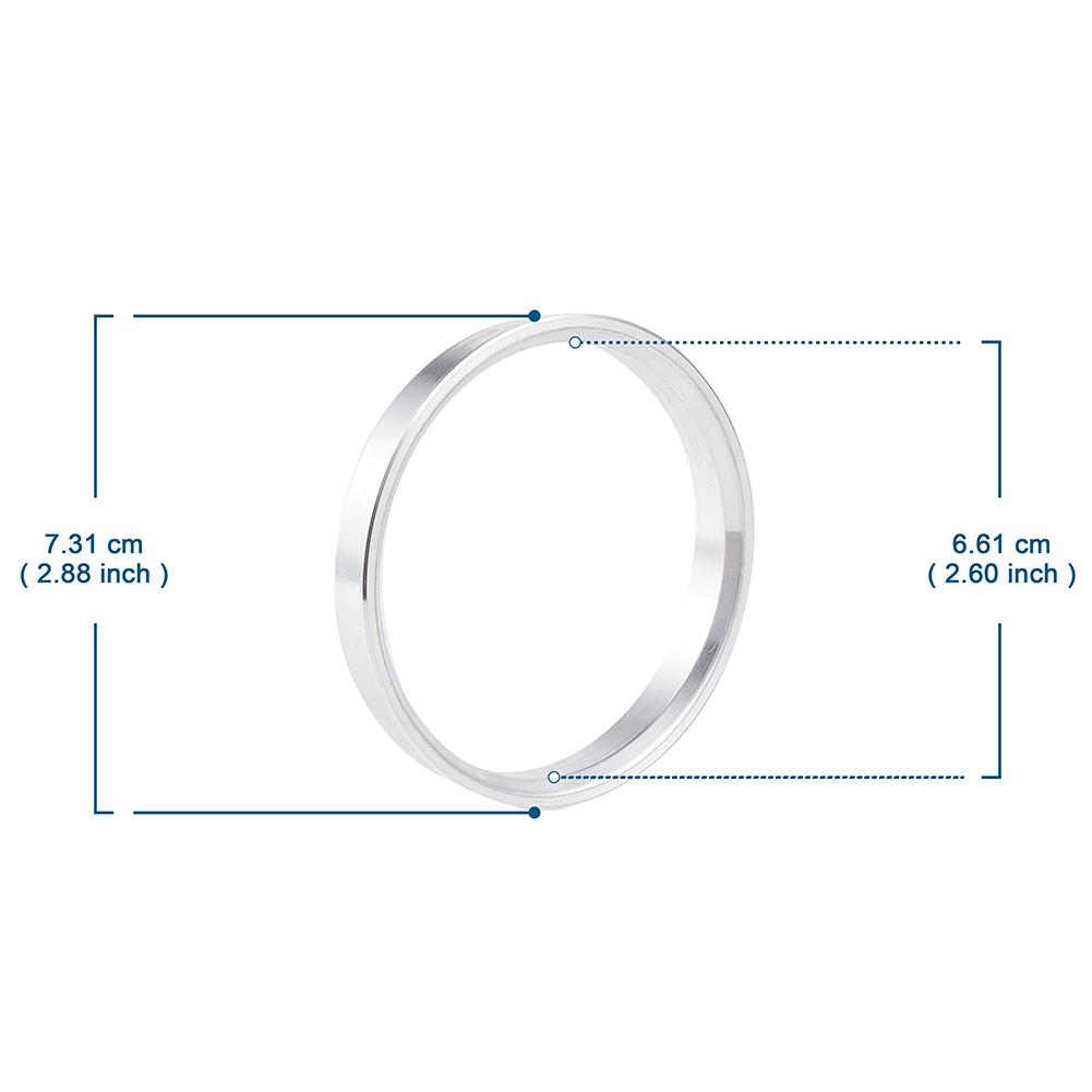 4 шт. Проставка для центрального отверстия колеса автомобиля, кольцо, подходящее для центрального отверстия вашего автомобиля 73,1/54,1 73,1/56,1 до 73,1-66,6, множество размеров для вариантов