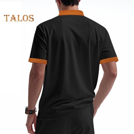 Мужская рубашка с V-образным вырезом на бретелях, цветная футболка с коротким рукавом в вафельную клетку, повседневная летняя футболка для повседневной вечеринки, офиса, путешествий