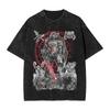 Темная Постиранная Оверсайз Футболка Streetwear Yk Doomguy Dooms Eternal Slayer Cacodemon Футболки Мужские Женские Хлопок С Графическим Принтом
